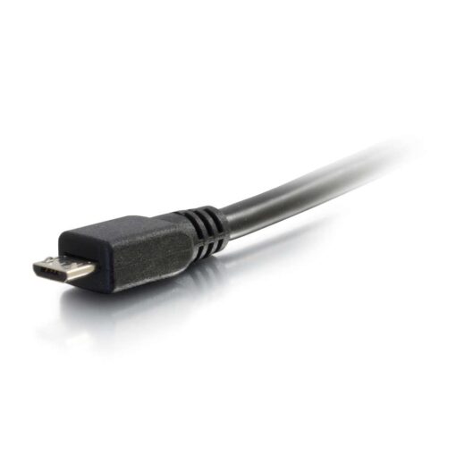 USB A micro b cable-micro end